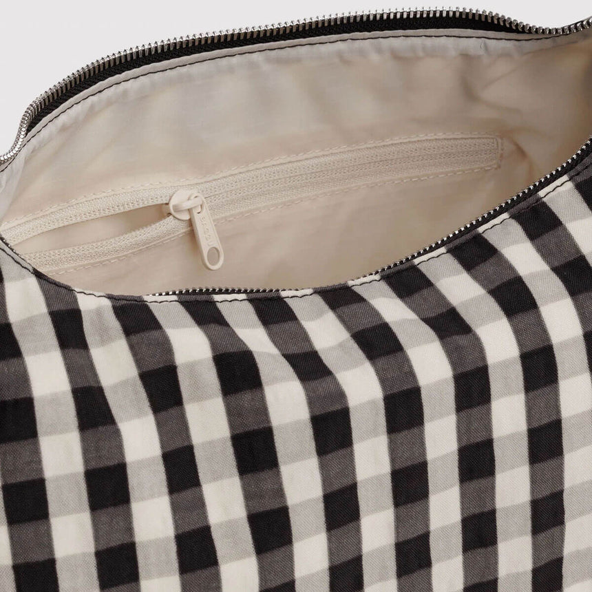 Baggu - Nylon Meringue Bag - Black & Cream Gingham