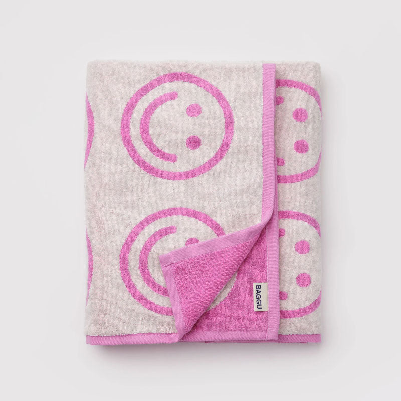 Baggu - Bath towel - Happy Pink | Scout & Co