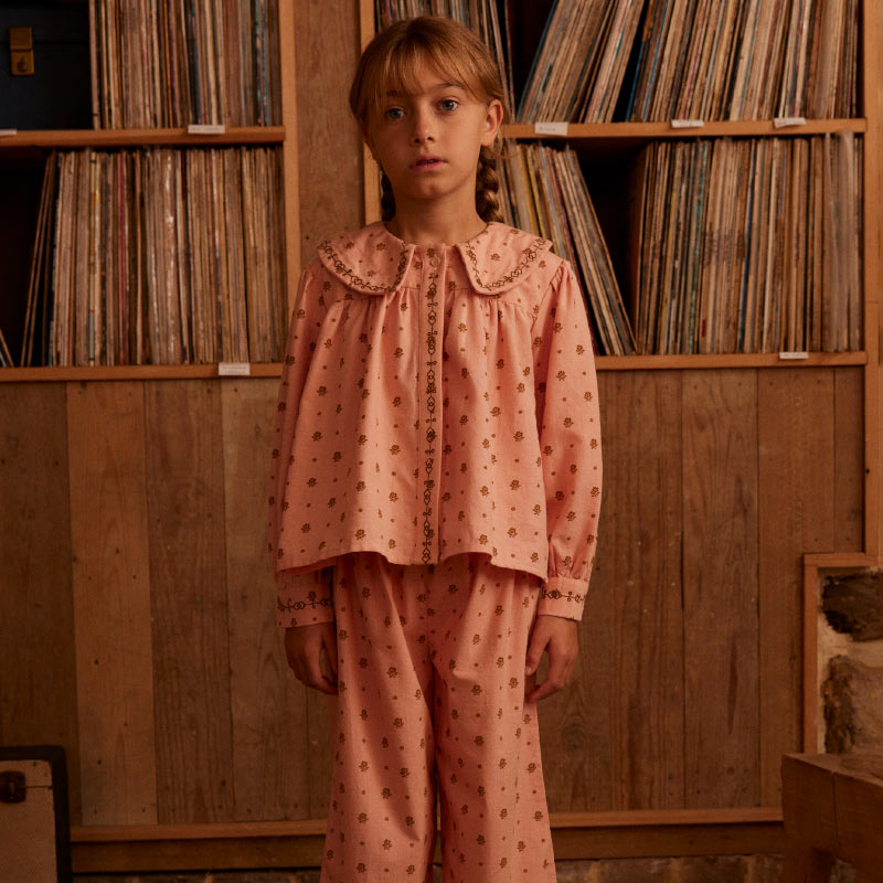Apolina - Carlotta Blouse - Meadow Calico Ribbon | Scout & Co