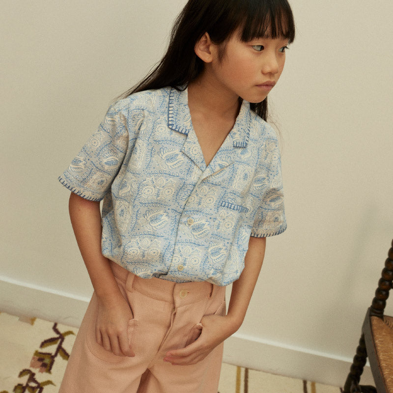 Apolina - Casey long denim shorts - Satin pink | Scout & Co