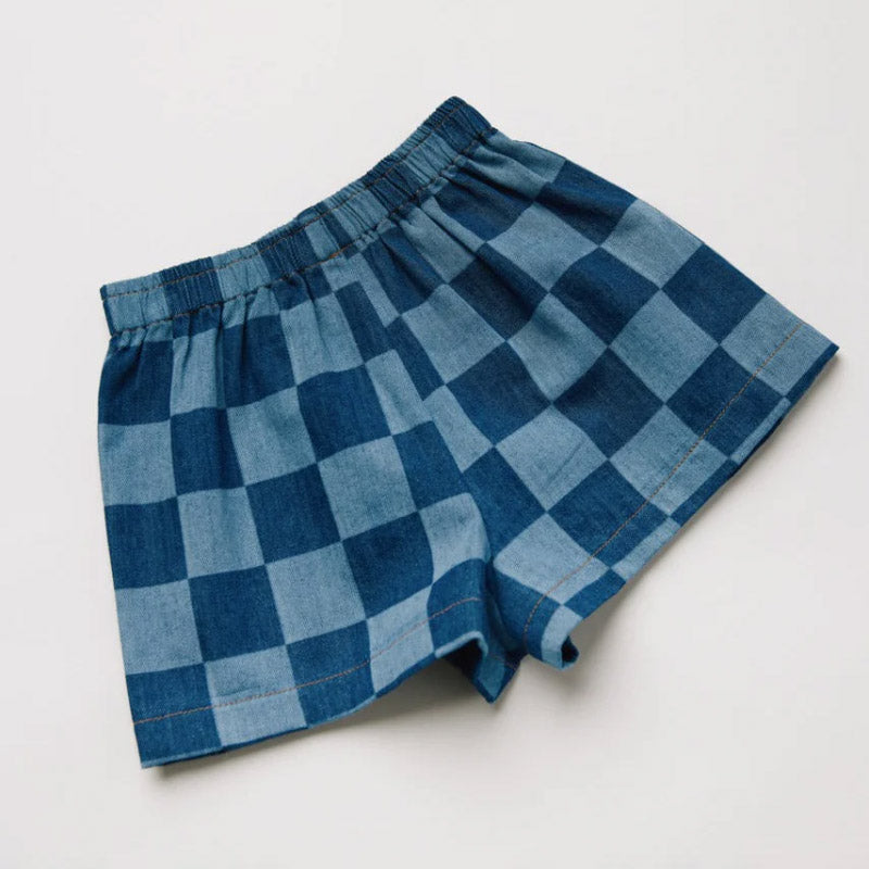 Claude & Co - Frankie shorts - Checkerboard denim | Scout & Co