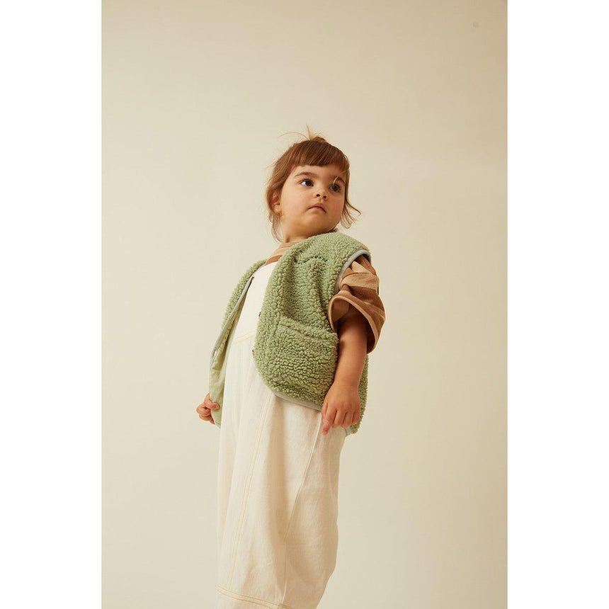 Claude & Co - Alma borg gilet - Sage green | Scout & Co