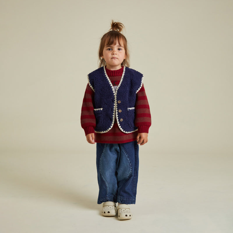 Claude & Co - Amos midnight folk gilet | Scout & Co