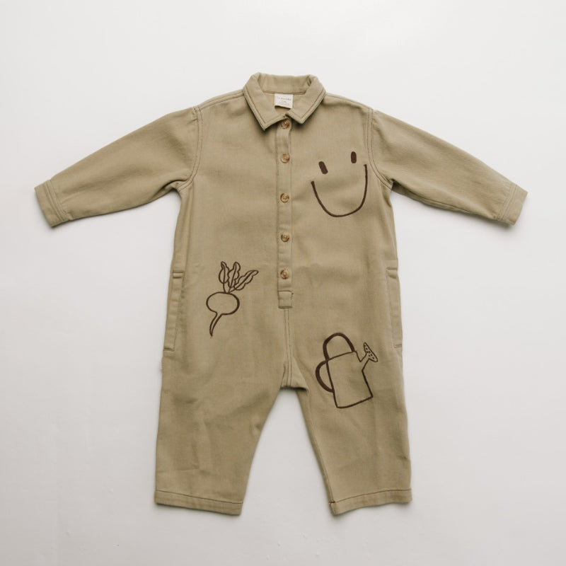 Claude & Co - Quinn Allotment embroidered overalls