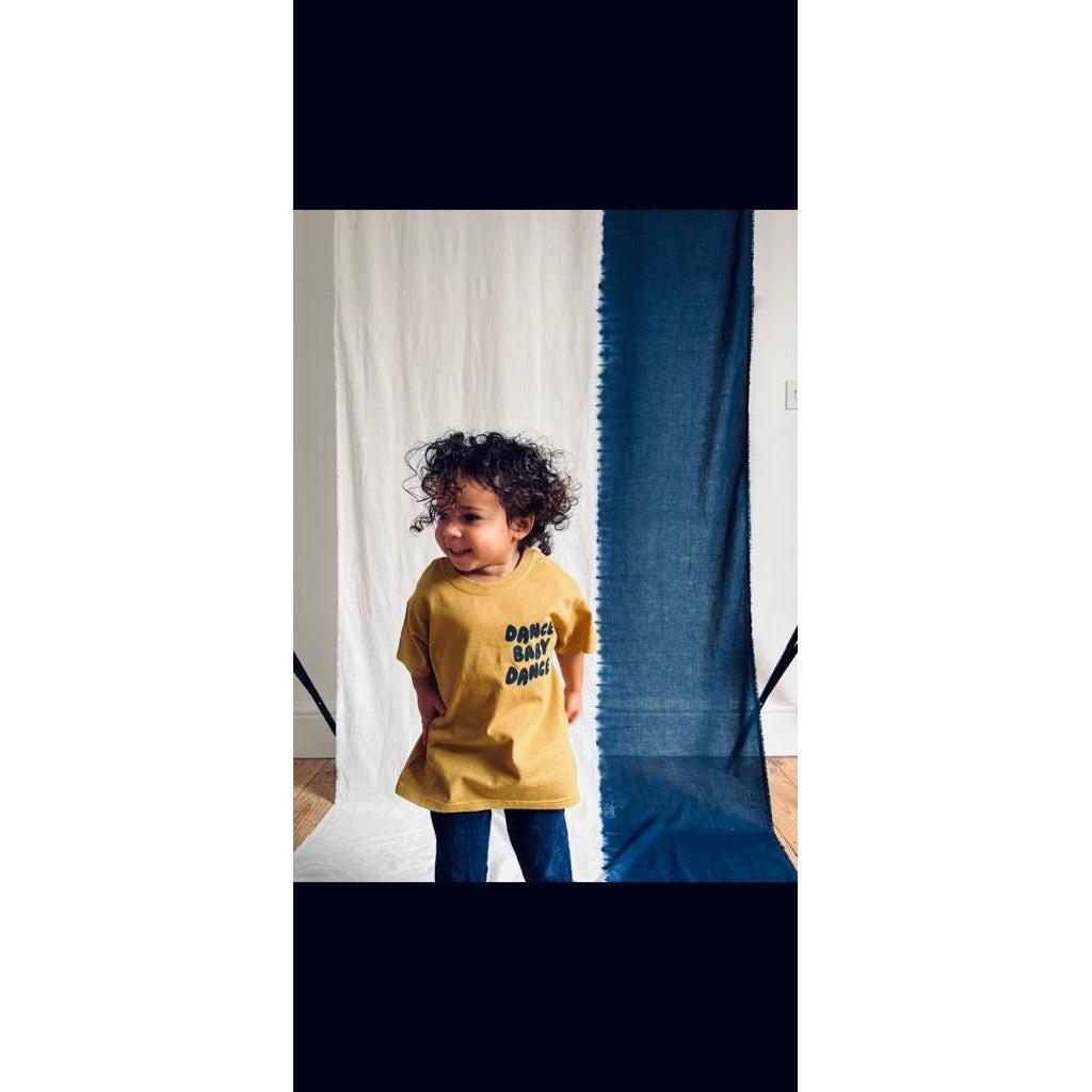 Young Double x Scout & Co exclusive - Dance Baby Dance T-shirt - Mustard | Scout & Co