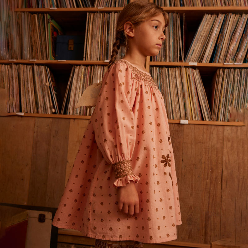 Apolina - Cece smock dress - Meadow Calico Ribbon | Scout & Co