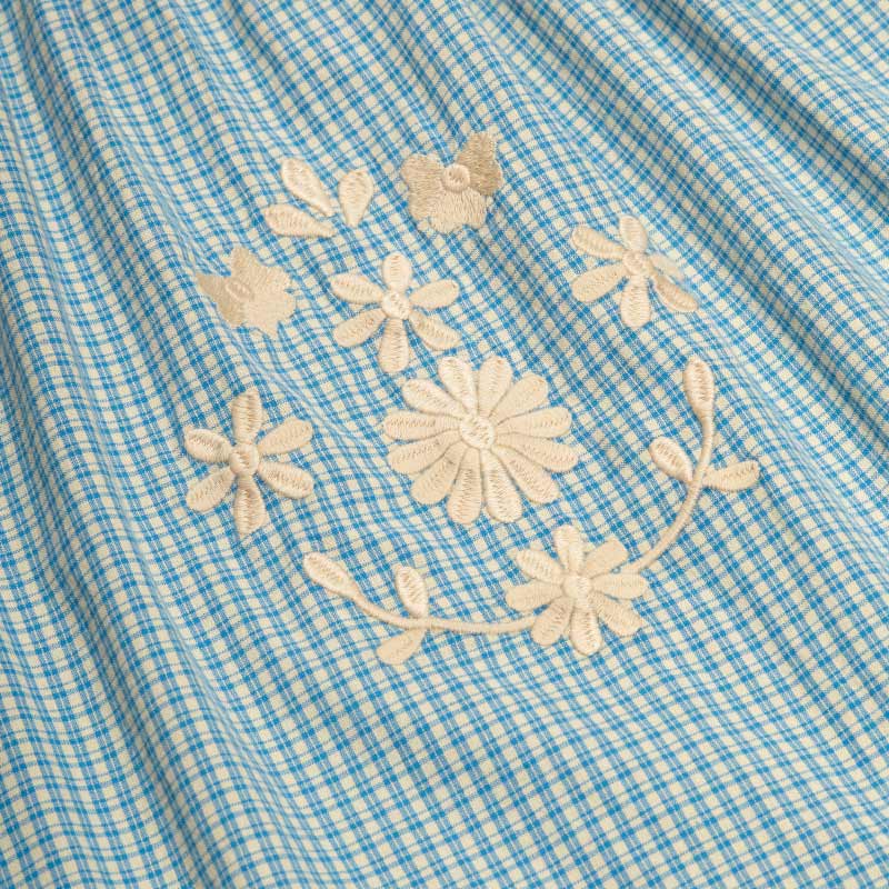Apolina - Cece smock dress - Tablecheck Marine | Scout & Co