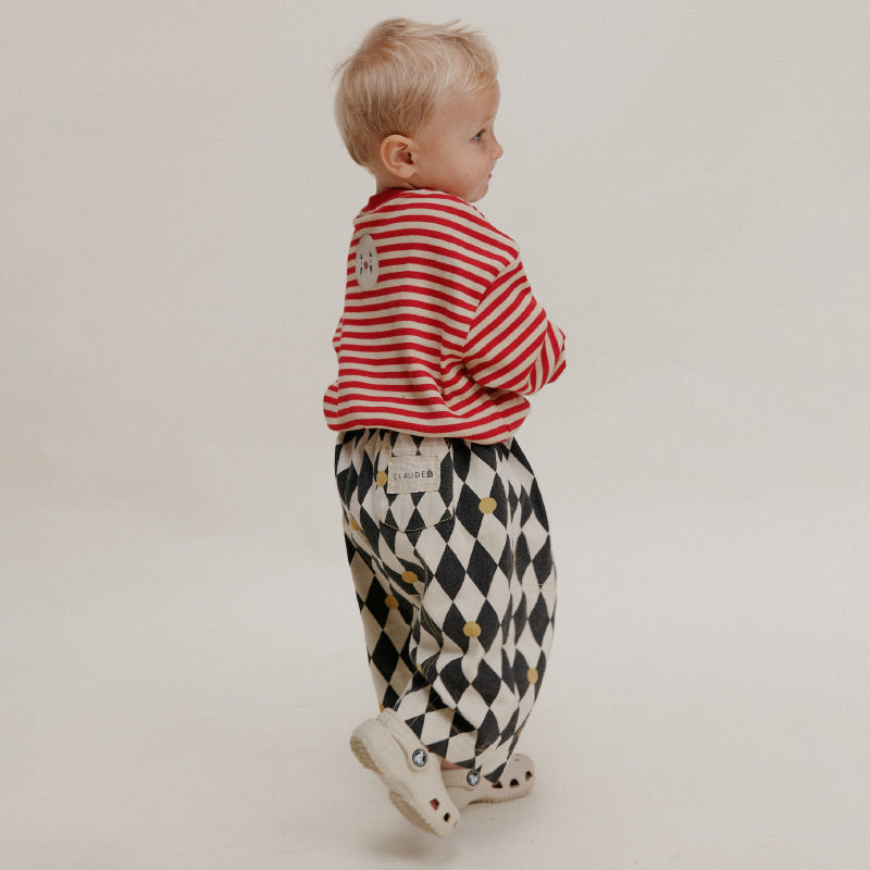 Claude & Co - Rex harlequin spot trousers