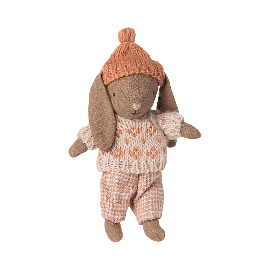 Maileg - Winter bunny - micro brown - rose | Scout & Co