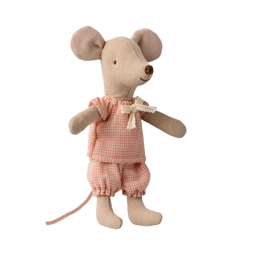 Maileg - Little sister mouse in matchbox - pink bloomers | Scout & Co