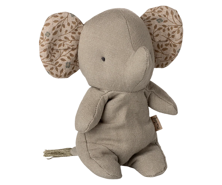 Maileg - Safari Friends elephant soft toy - mini - iron grey