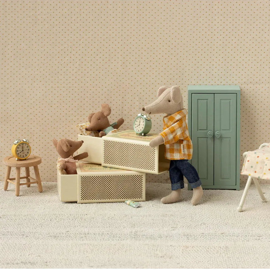 Maileg - Sleepy wakey baby mouse in matchbox - Rose | Scout & Co