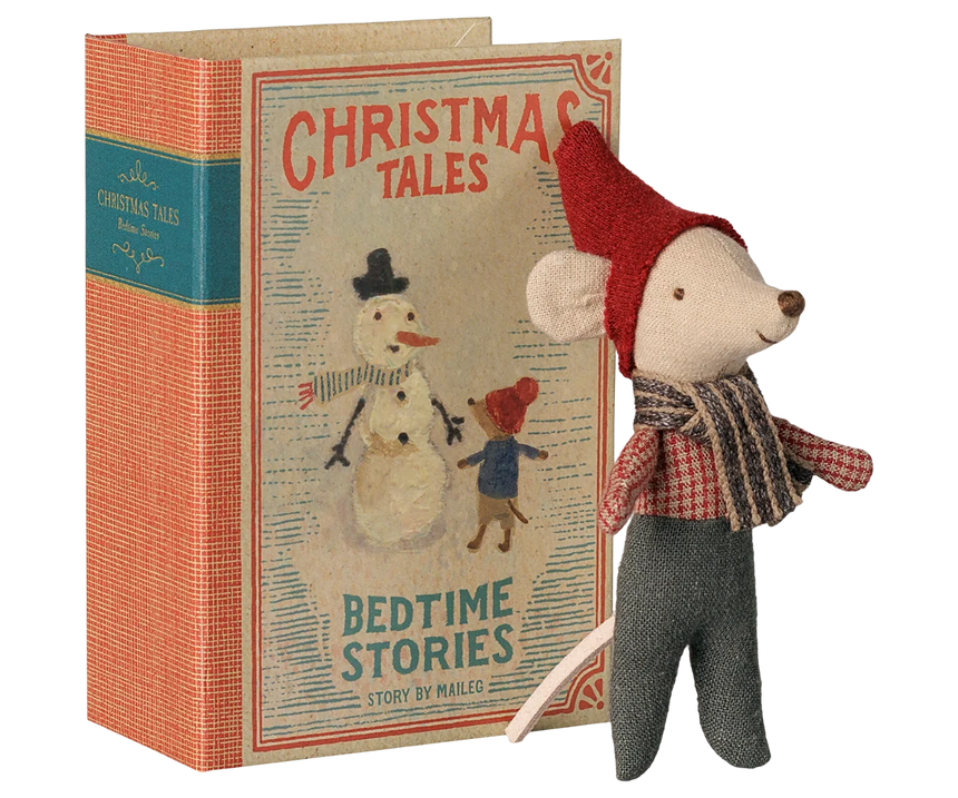 Maileg - Christmas baby mouse in book