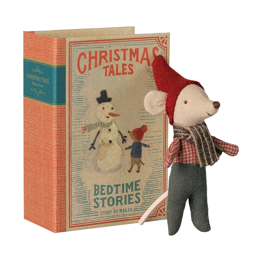 Maileg - Christmas baby mouse in book | Scout & Co