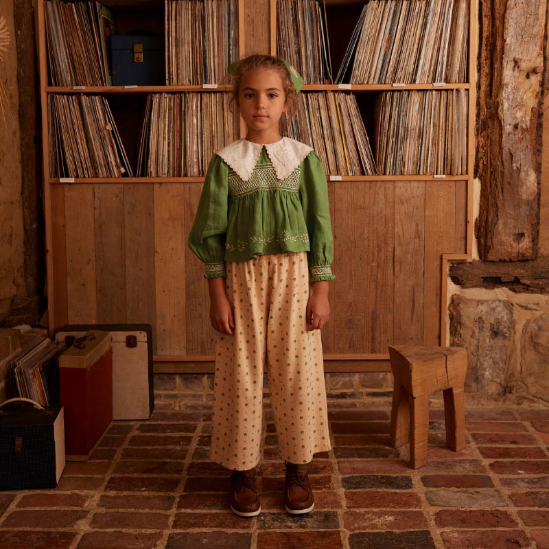 Apolina - Cornelia Blouse - Retro Green | Scout & Co