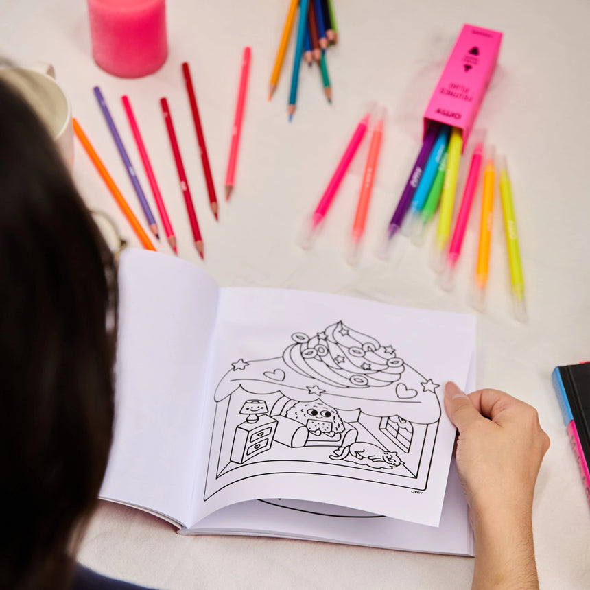 OMY - Cozy Art colouring book - Cozy Kawaii | Scout & Co