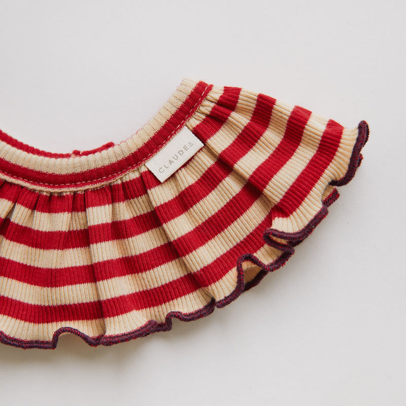 Claude & Co - Bobbi collar - Crimson stripe