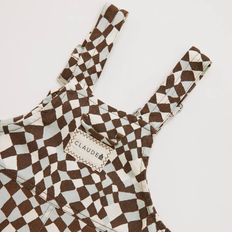 Claude & Co - Blythe dungarees - Warped checkerboard