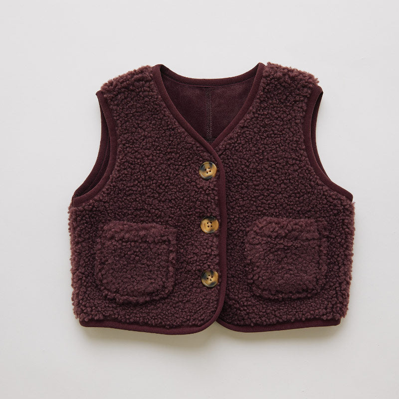 Claude & Co - Amos borg gilet - plum | Scout & Co