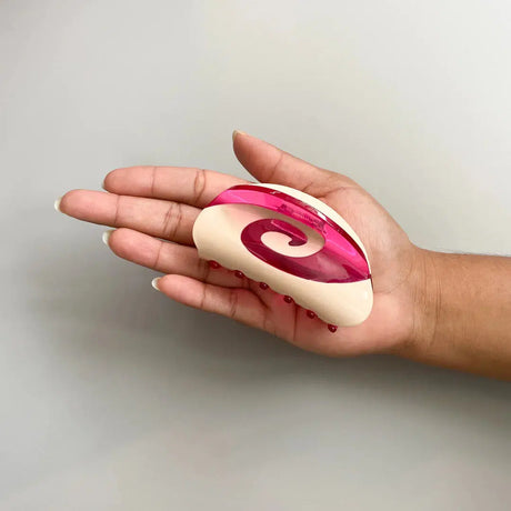Chunks - Swirl hair claw - Raspberry Cream | Scout & Co