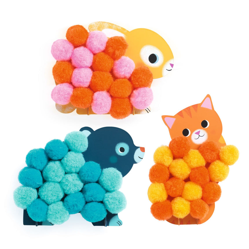 Djeco - Pompom Collage craft kit | Scout & Co