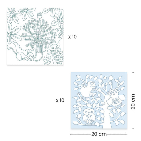 Djeco - Colouring activity dispenser - Forest | Scout & Co