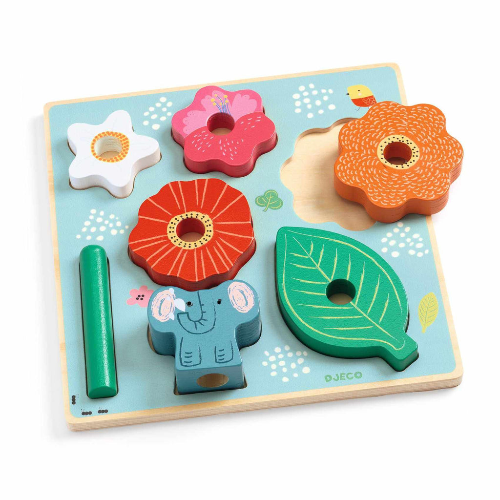 Djeco - Puzz & Stack Happy wooden puzzle | Scout & Co