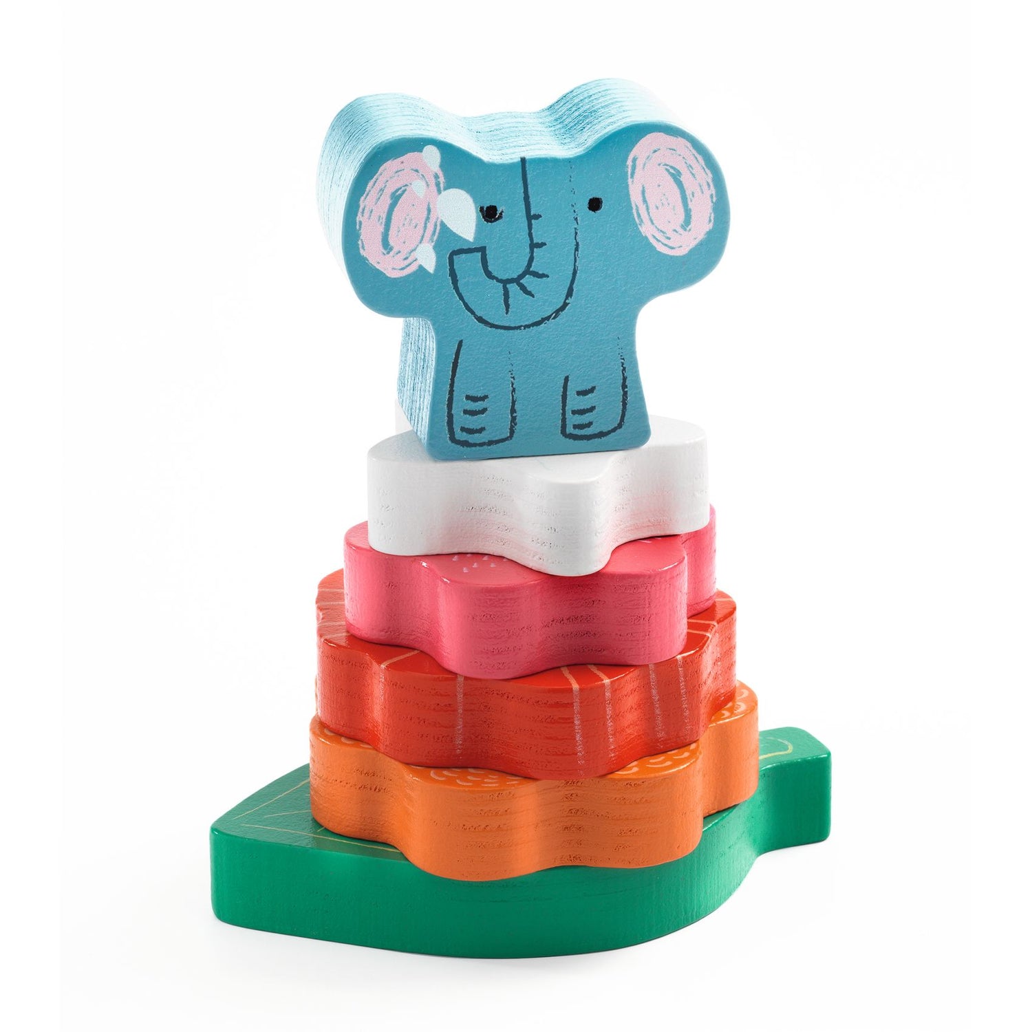 Djeco - Puzz & Stack Happy wooden puzzle | Scout & Co