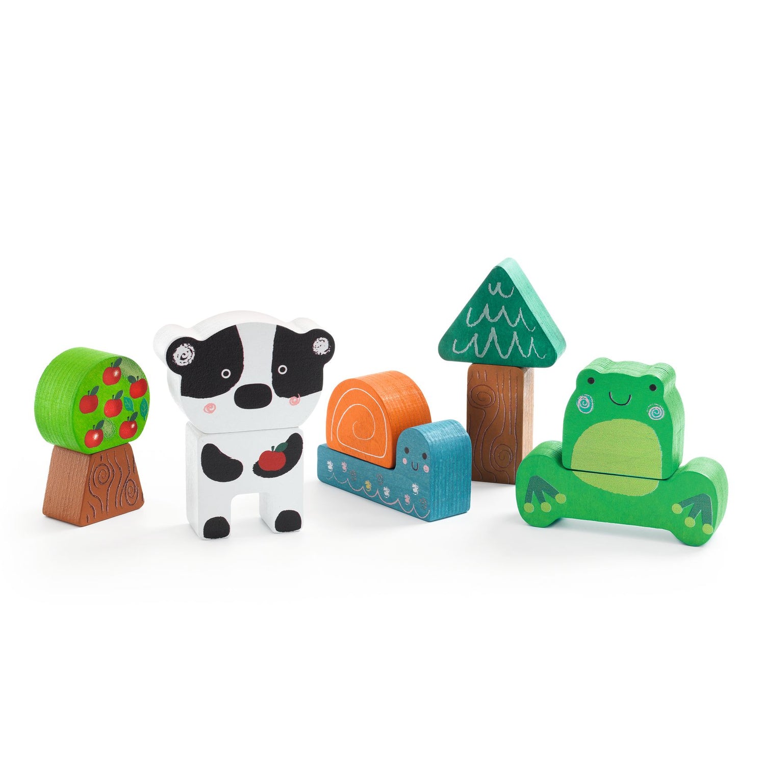 Djeco - Puzz & Match Happy wooden puzzle | Scout & Co