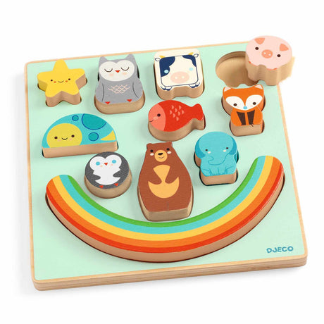 Djeco - Puzz & Boom Rainbow wooden puzzle | Scout & Co