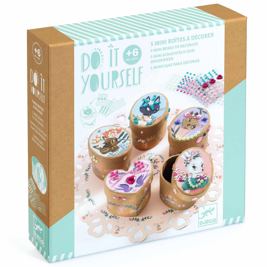 Djeco - Adorable mini boxes to decorate DIY kit | Scout & Co