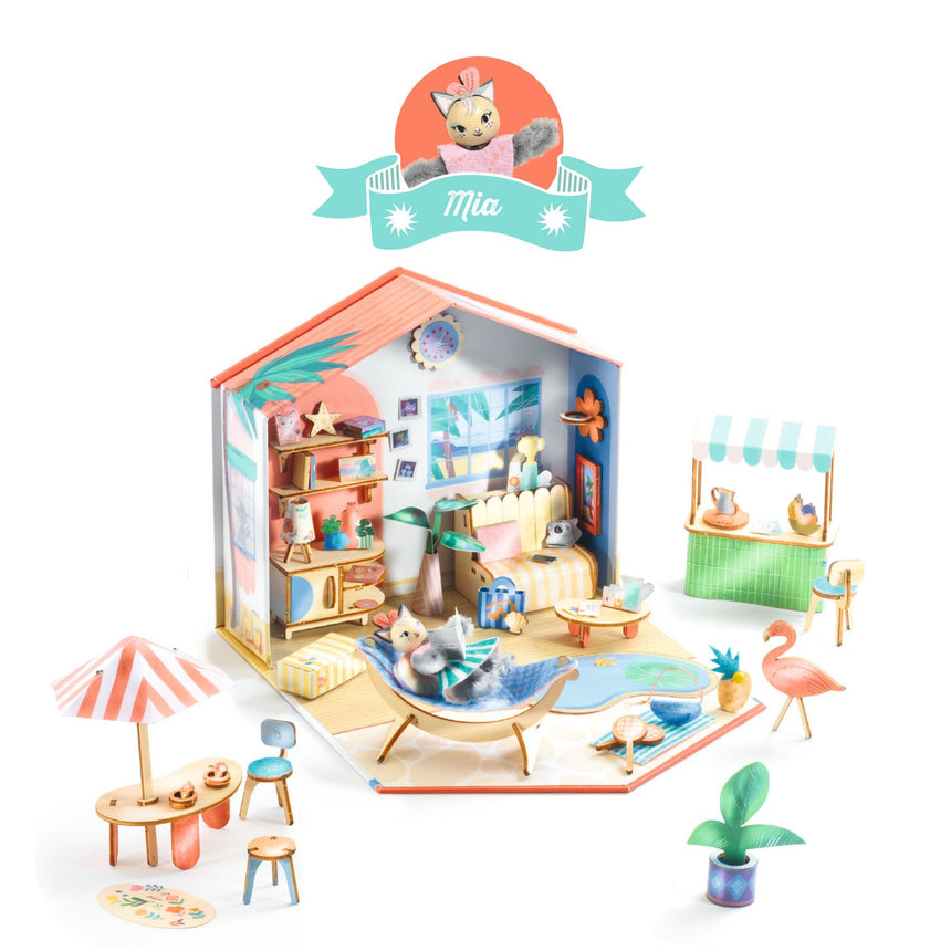 Djeco - Mi House miniature room craft kit - Mia | Scout & Co