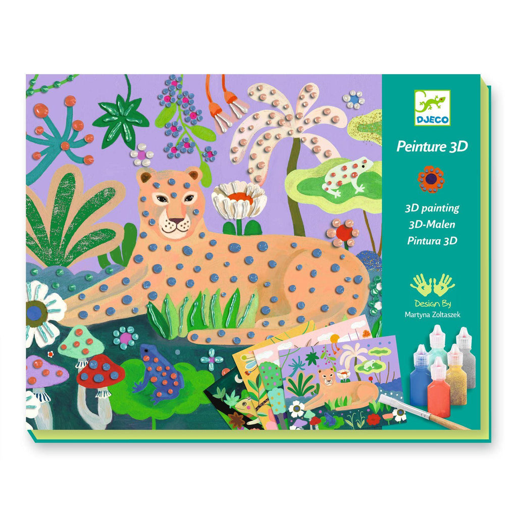 Djeco - 3D Painting craft kit - Tropical Forest | Scout & Co