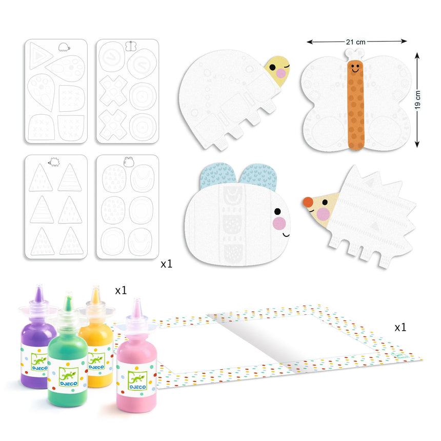 Djeco - Magic Finger Painting craft set - Small Forms | Scout & Co