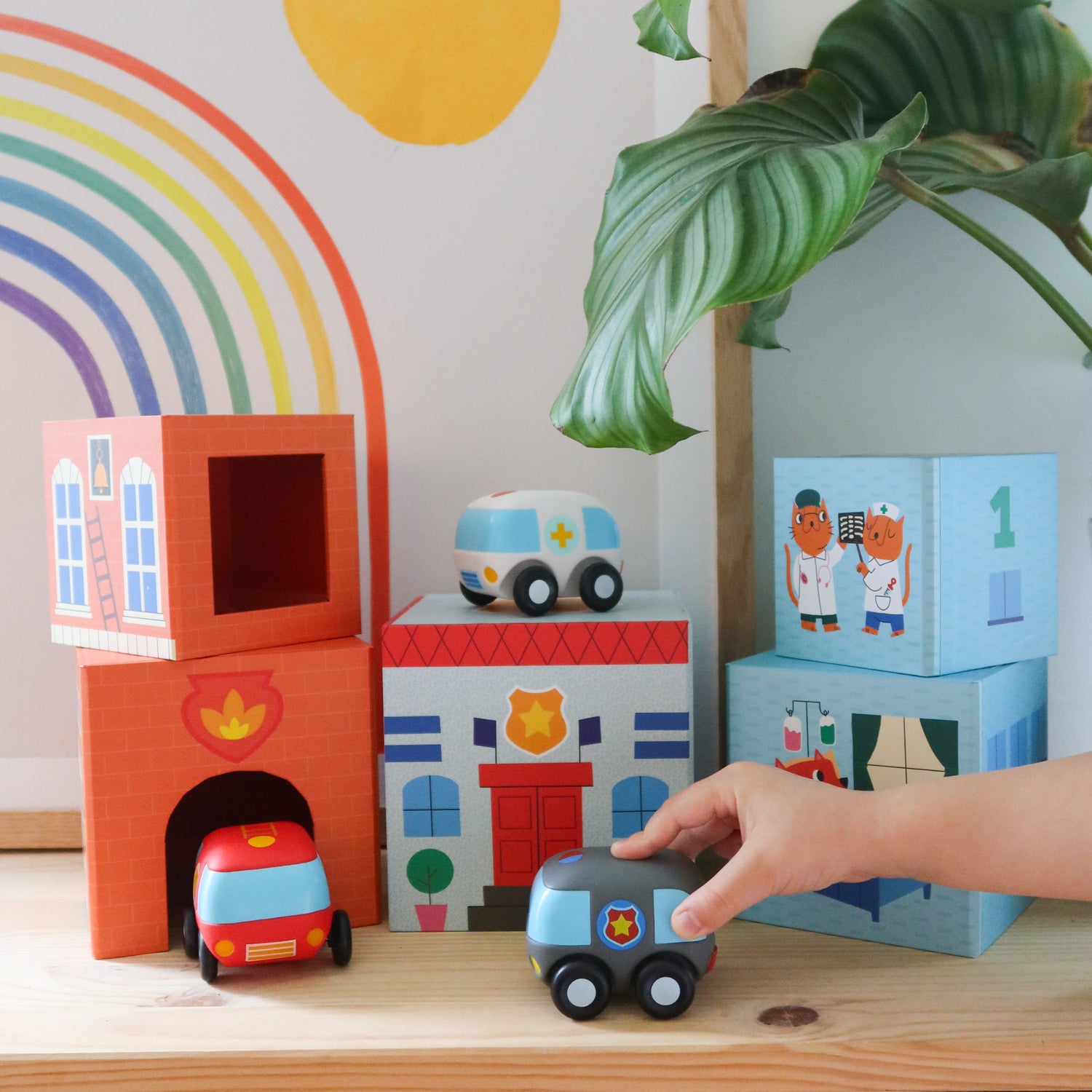 Djeco - Topanicar stacking blocks game