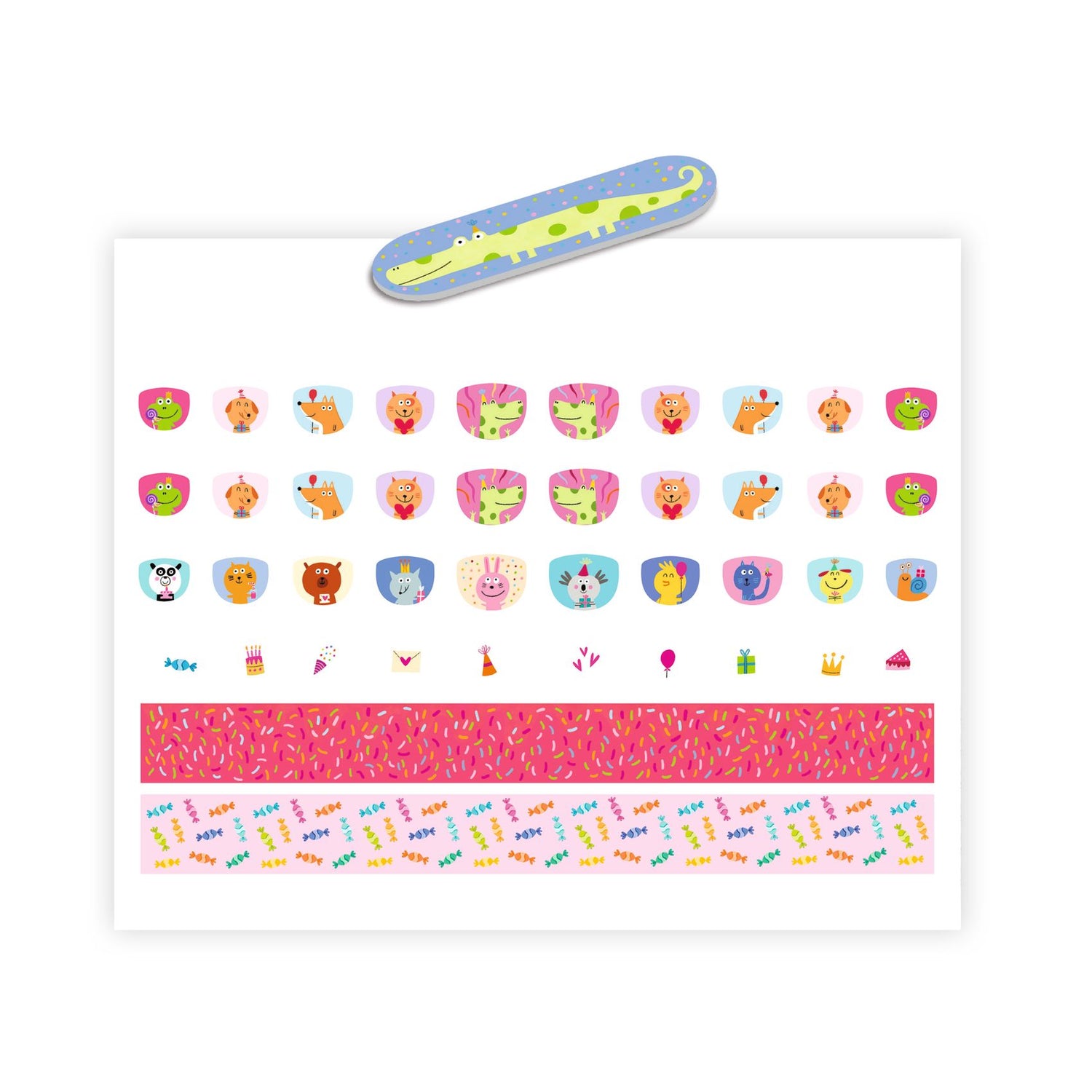 Djeco - Nail stickers - Happy Birthday! | Scout & Co