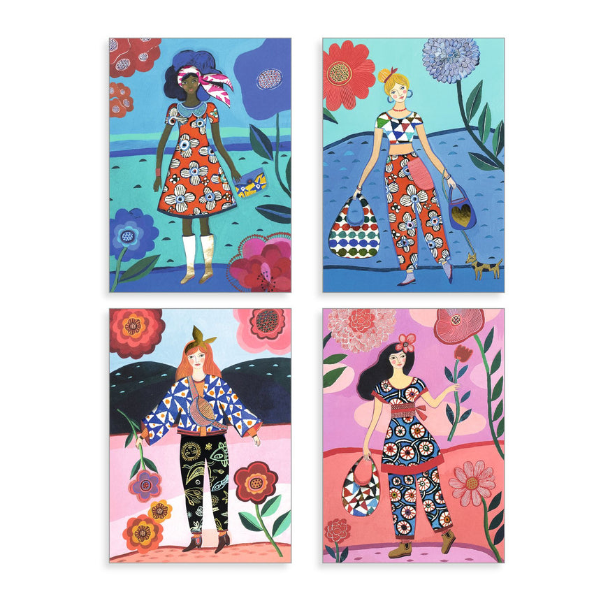 Djeco - Wax Trend patterned collages set | Scout & Co