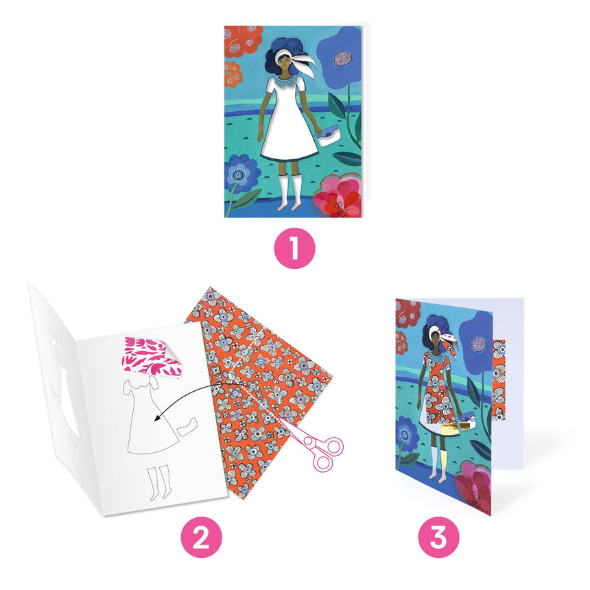 Djeco - Wax Trend patterned collages set | Scout & Co