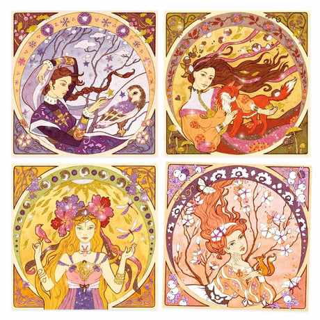 Djeco - Inspired By Alfons Mucha glitter art craft kit - Divine | Scout & Co