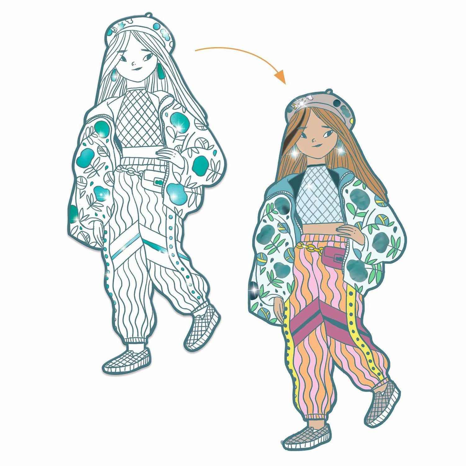 Djeco - Les Demoiselles colouring - Angèle & Friends | Scout & Co