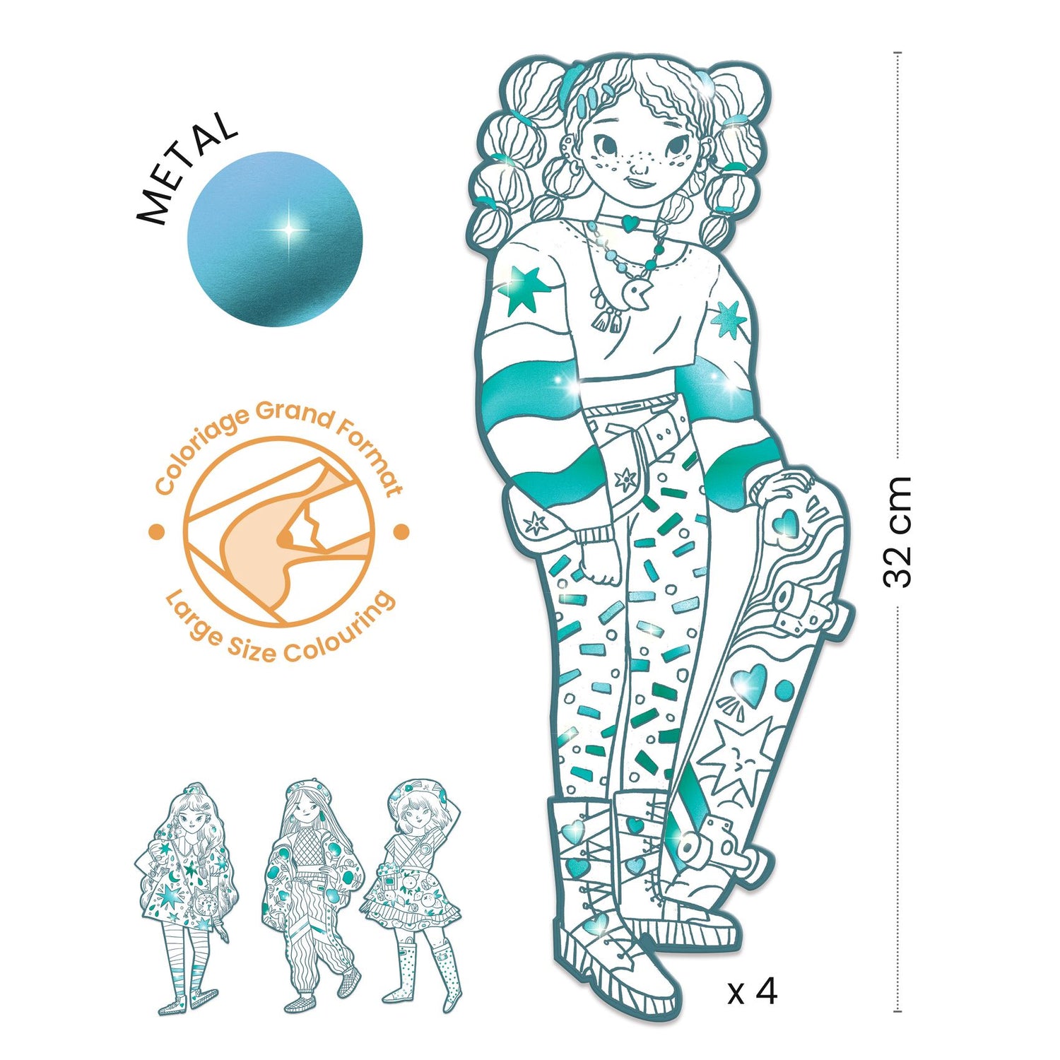 Djeco - Les Demoiselles colouring - Angèle & Friends | Scout & Co