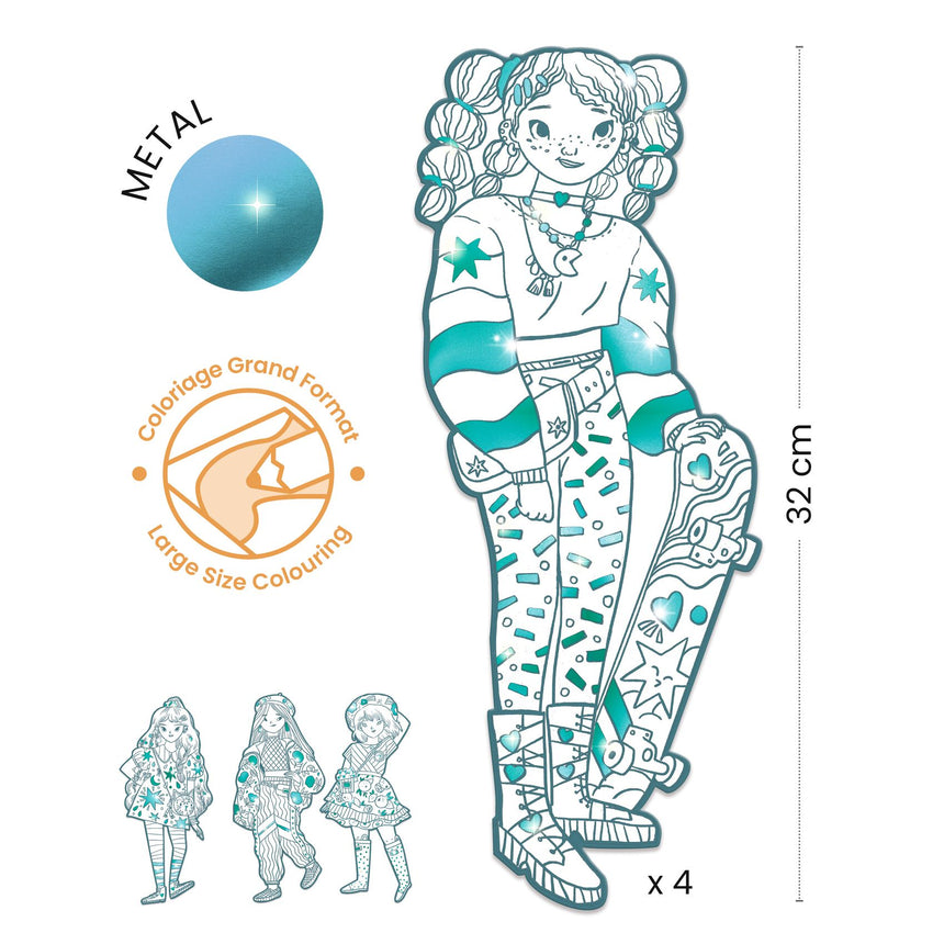 Djeco - Les Demoiselles colouring - Angèle & Friends | Scout & Co