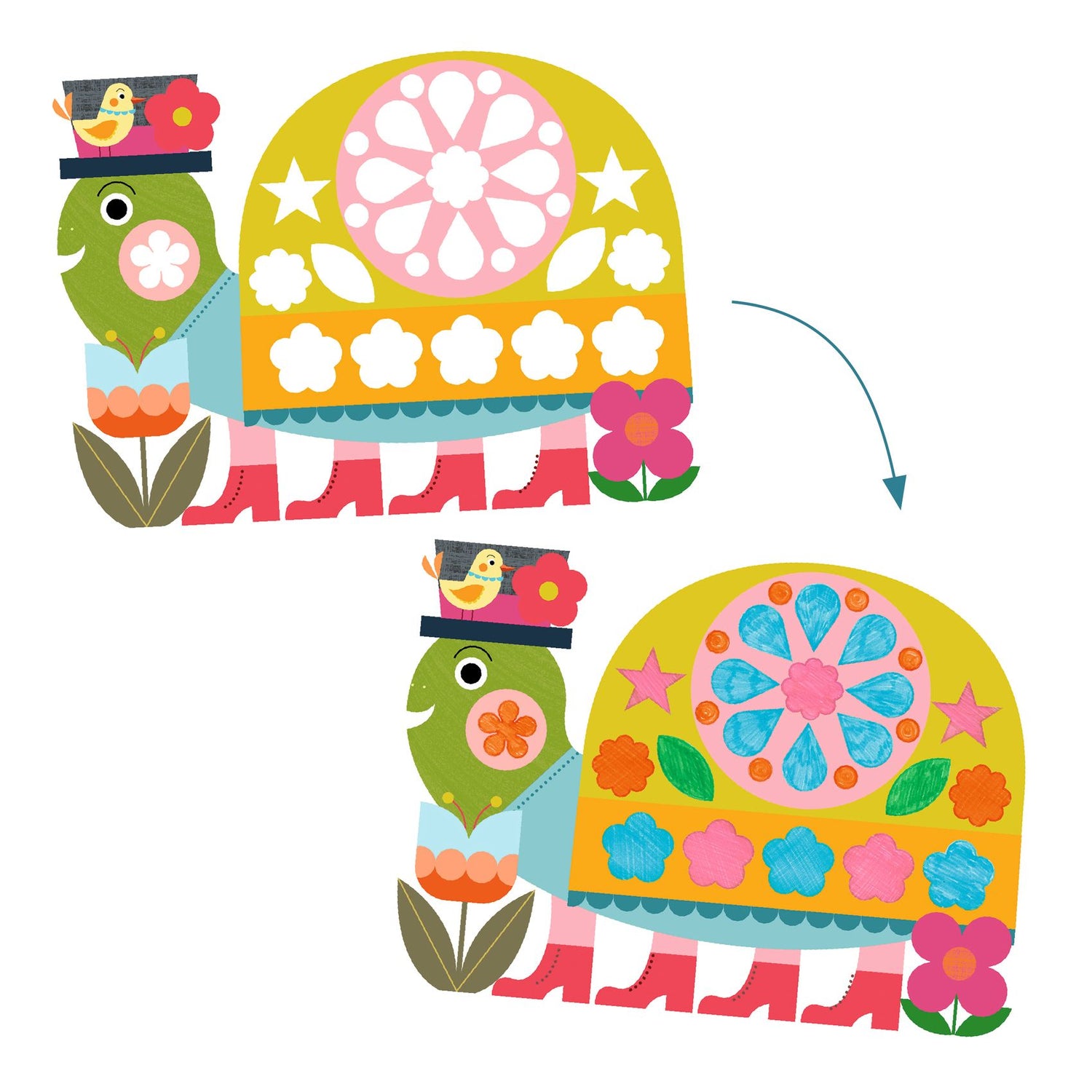 Djeco - Neat But Fun stencil painting set | Scout & Co