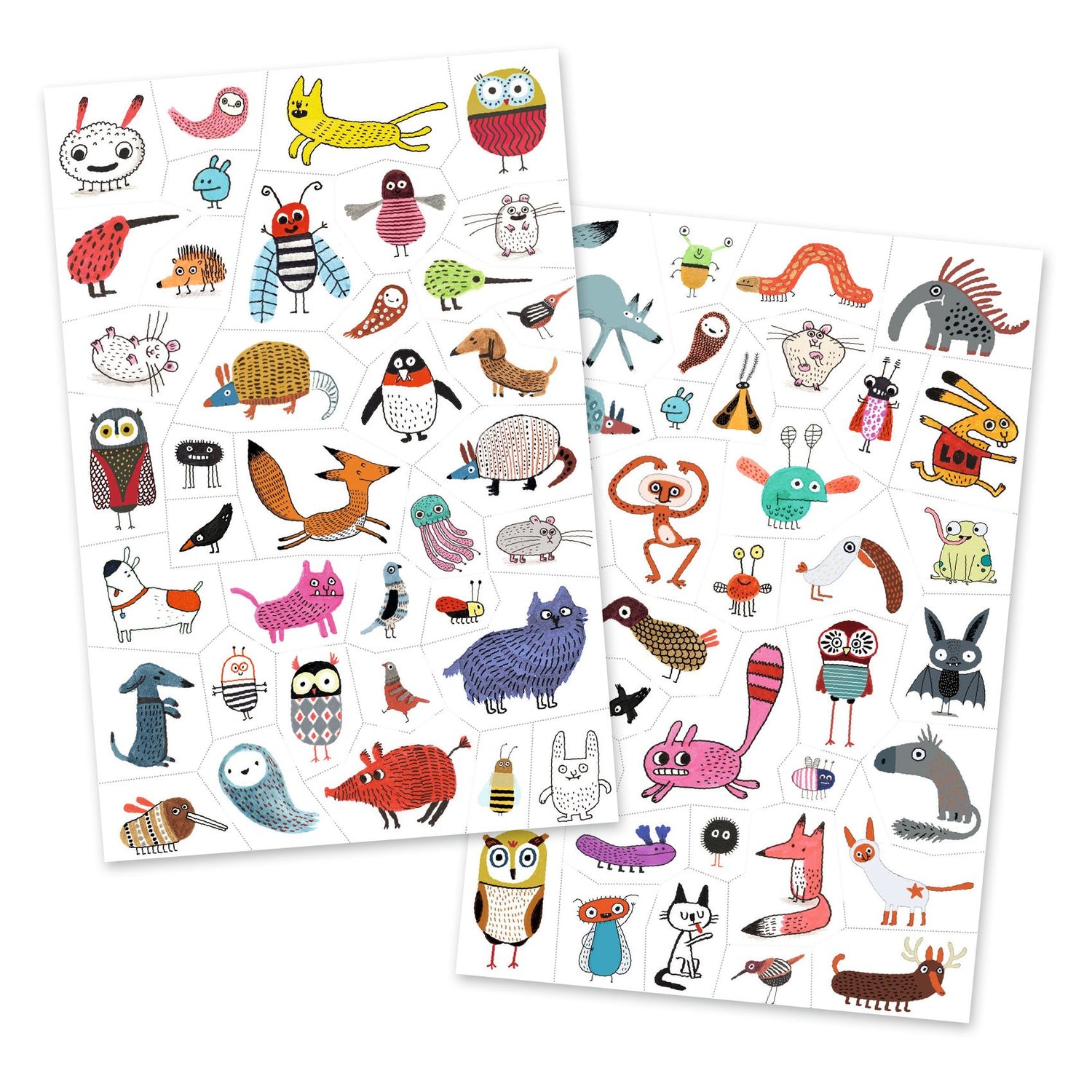 Djeco - Little Critters temporary tattoos | Scout & Co