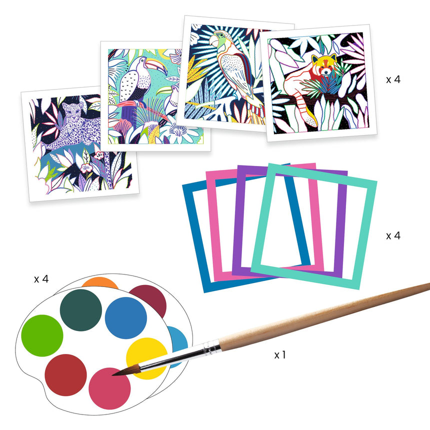 Djeco - Painting cards - Selva