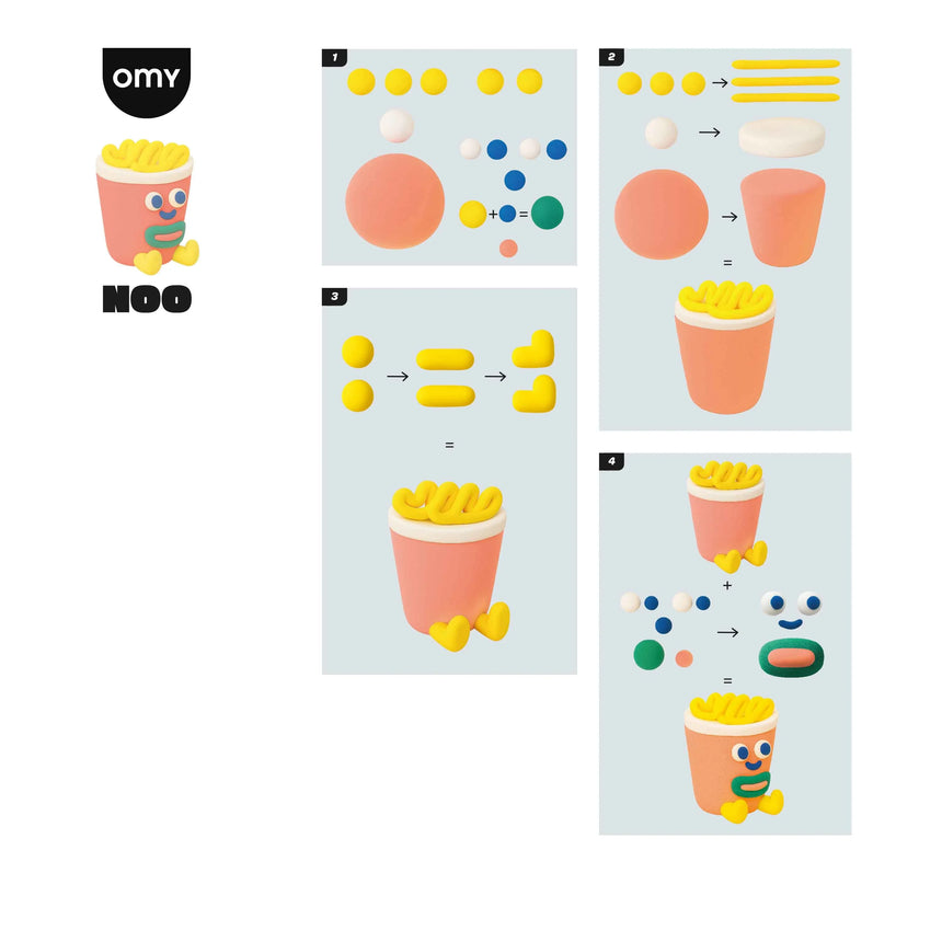 OMY - Air Dry Clay mini kit - Noo | Scout & Co