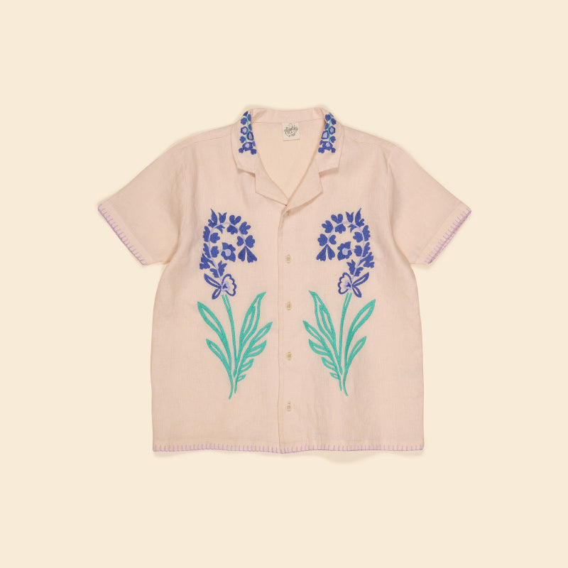 Apolina - Donny embroidered shirt - Blush | Scout & Co