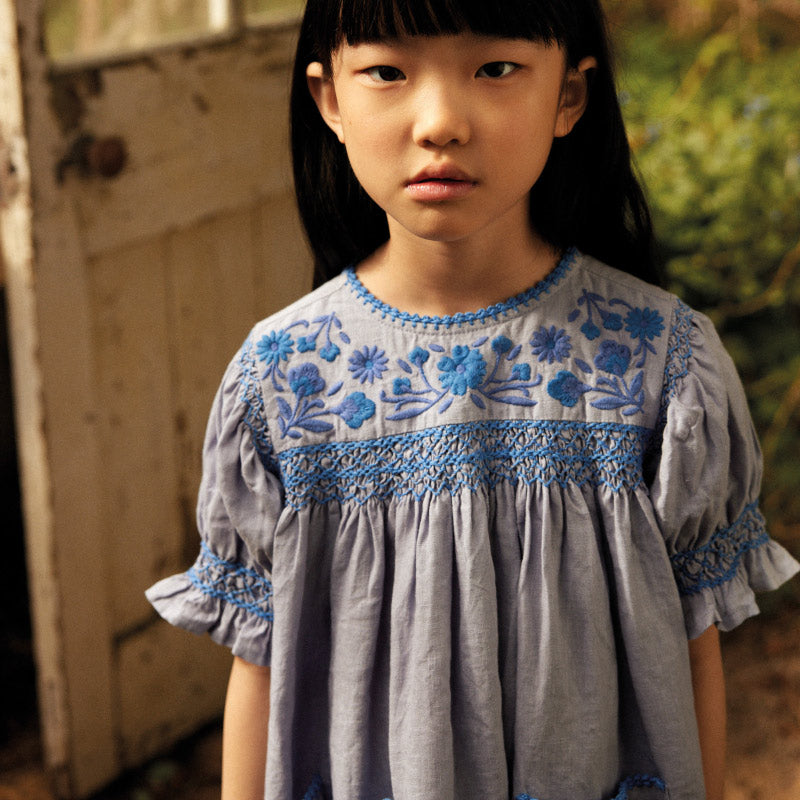 Apolina - Dora dress - Blue / Lilac | Scout & Co