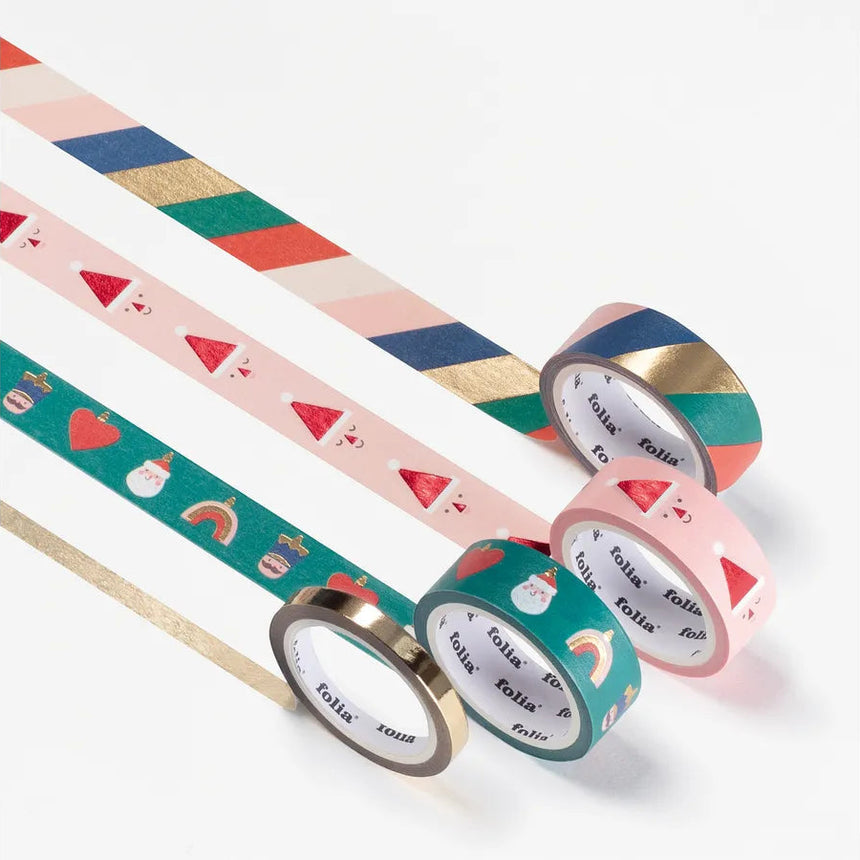 Folia - Christmas washi tapes set of 4 - Merry Jingling | Scout & Co