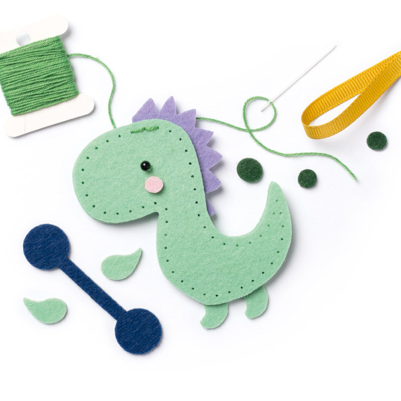 Folia - Mini felt sewing DIY kit - Dinosaur | Scout & Co